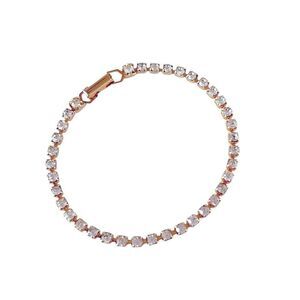 Gold Rhinestone Tennis Bracelet